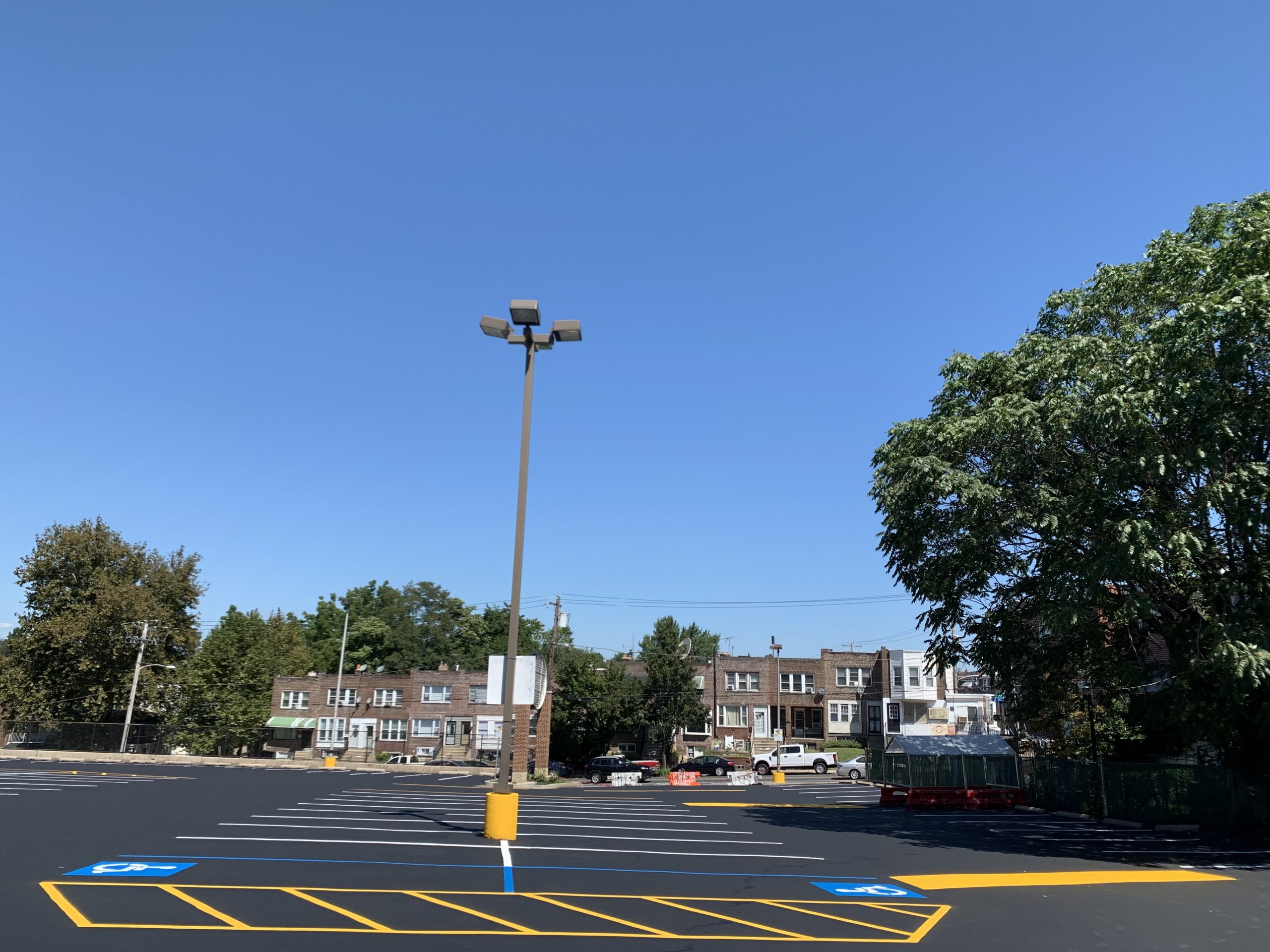 Newly paved parking lot company